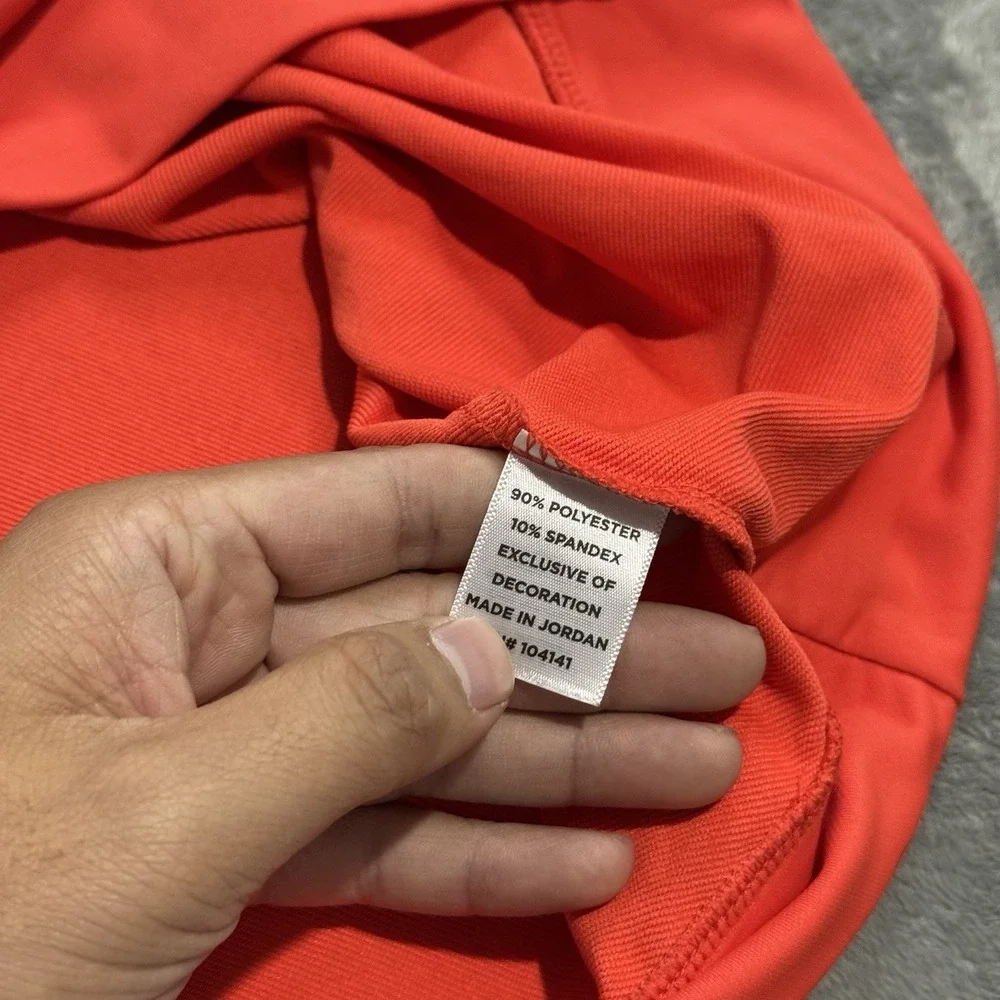 Walter Hagen NWOT Mens Performance 11 Light 1/4 Zip Golf Pullover L Orange Work